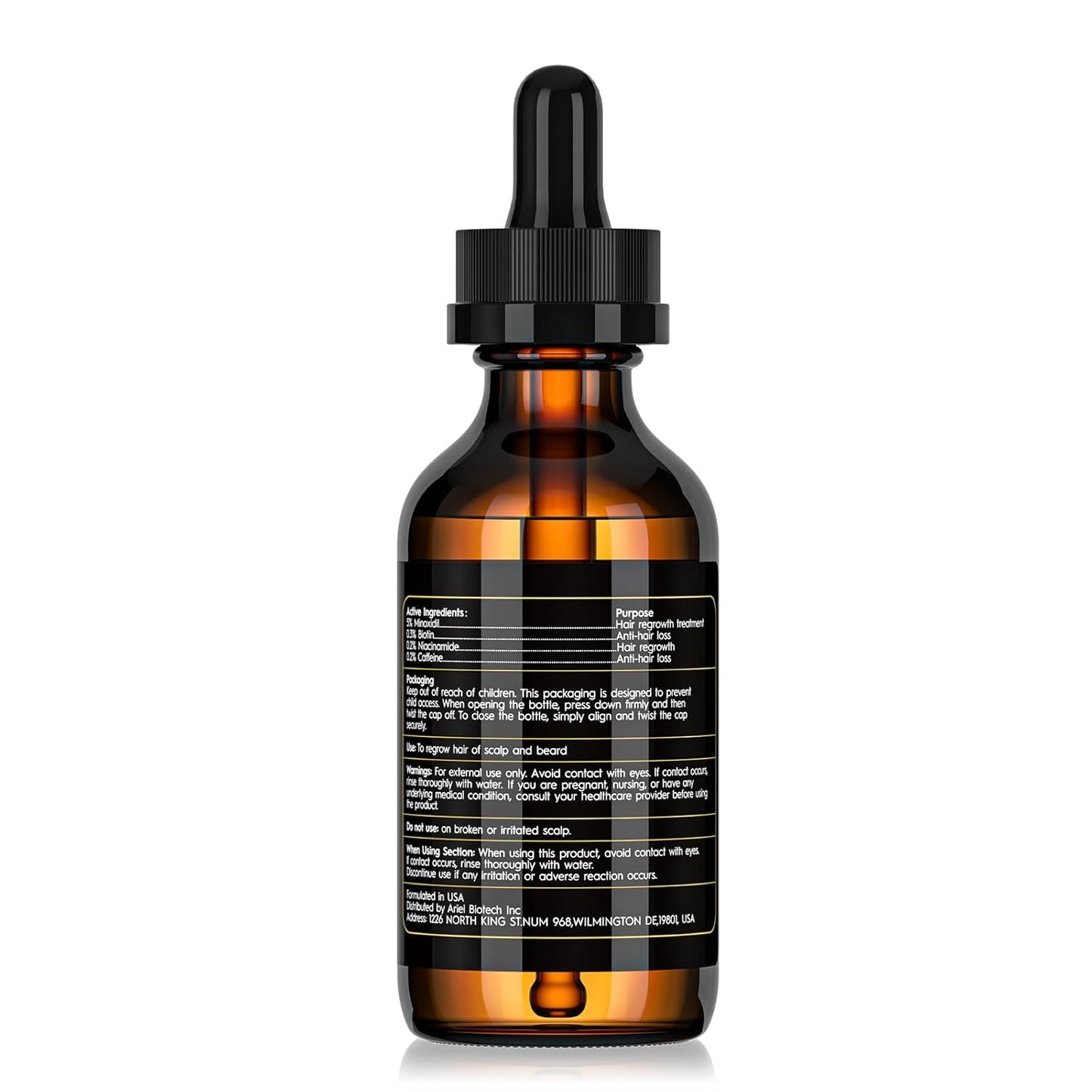5% Minoxidil Hair Growth Oil for Men and Women – Extra Strength Hair Regrowth Serum, Topical Treatment for Hair Loss, Supports Thicker, Healthier Hair & Beard Growth, 2.11 Fl Oz