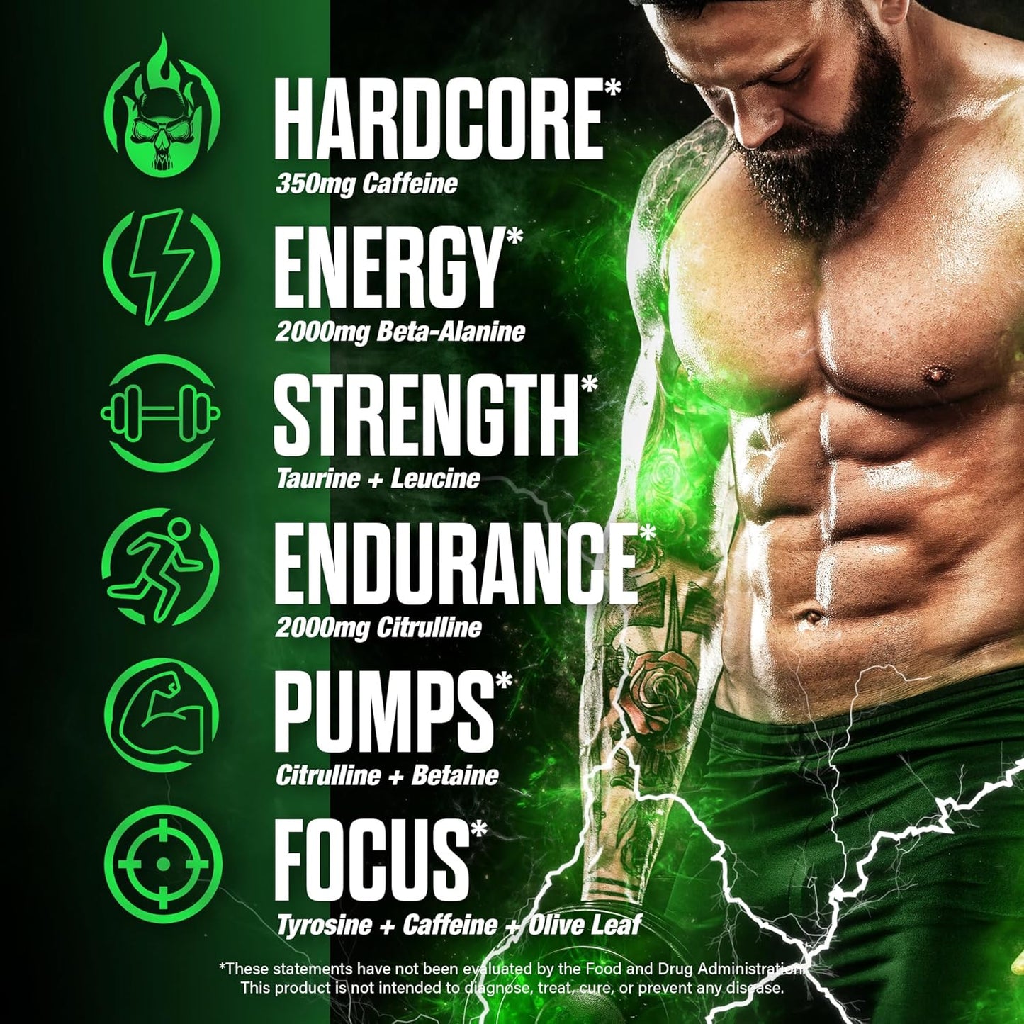 the Shadow! High Stim Preworkout | 350Mg of Caffeine | Fruit Punch 30 Servings | Electric Energy, Mental Focus & Superhuman Strength for Men & Women