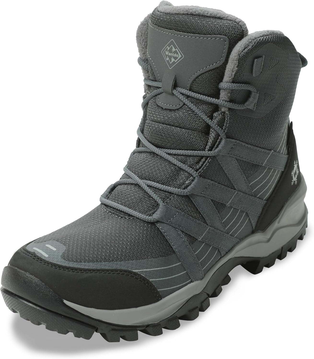 Women'S Waterproof Hiking Boots Non-Slip Work Boots Comfortable Outdoor Ankle Boots Arch Support