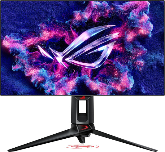ROG Swift OLED 27” 1440P Gaming Monitor (PG27AQDP) - WOLED, QHD, 480Hz, 0.03Ms, G-SYNC Compatible, Custom Heatsink, AI Assistant, Displayhdr400 True Black, 99% DCI-P3, True 10-Bit, Displaywidget