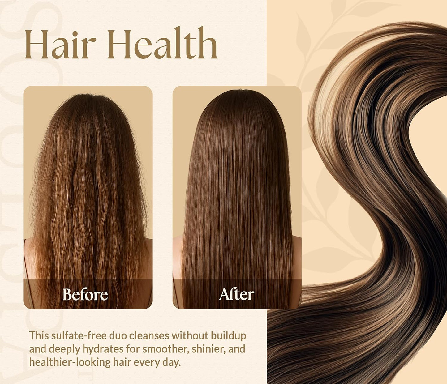 Biotin Rice Water Shampoo and Conditioner Set - Thickening Formula with Rice Protein & Keratin - Strengthening Hair Care for Thinning Hair - Made in USA - 16 Fl Oz Each