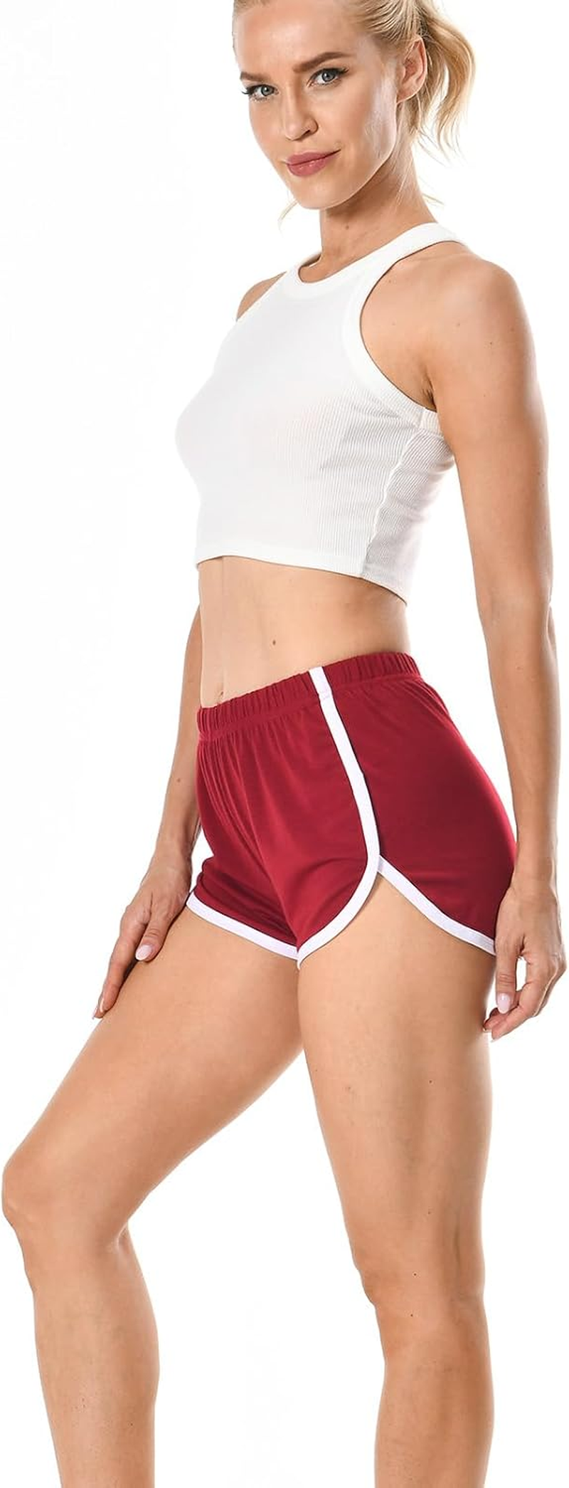 4 Pack Women'S Cotton Yoga Dance Short Pants Sport Shorts Summer Athletic Cycling Hiking Sports Shorts