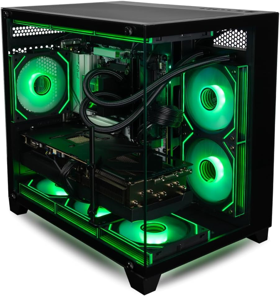 Panorama RTX 5080, 24-Core I9-14900Kf, 64GB DDR5 RAM, 2TB Gen4 Nvme SSD, Liquid Cooled Gaming Desktop PC W/Windows 11 Pro, 3-Year Warranty, RGB Keyboard + Mouse, RJ45, Internal Wi-Fi 6E, 3X DP & HDMI
