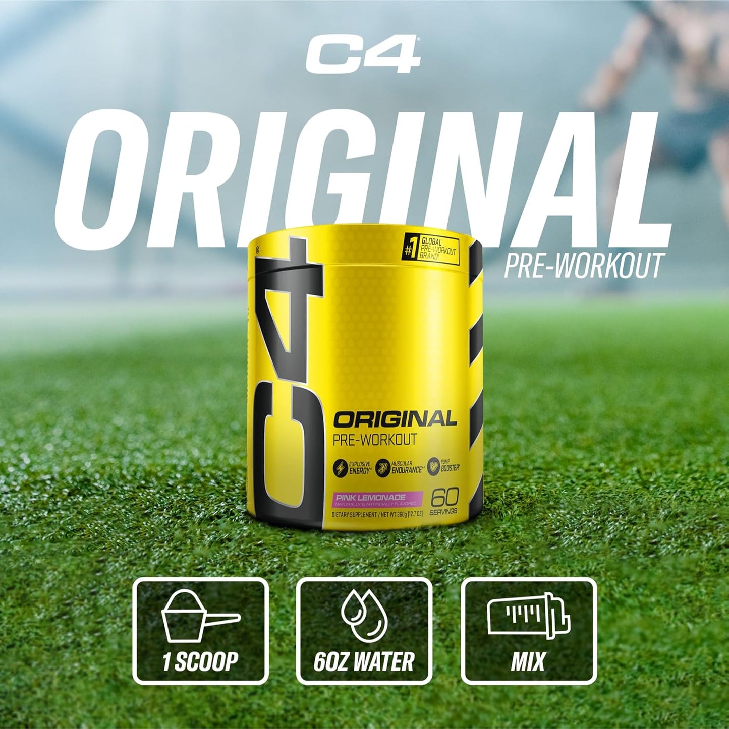 Original Pre Workout Powder Watermelon Sugar Free Preworkout Energy Supplement for Men & Women 150Mg Caffeine + Beta Alanine + Creatine 30 Servings