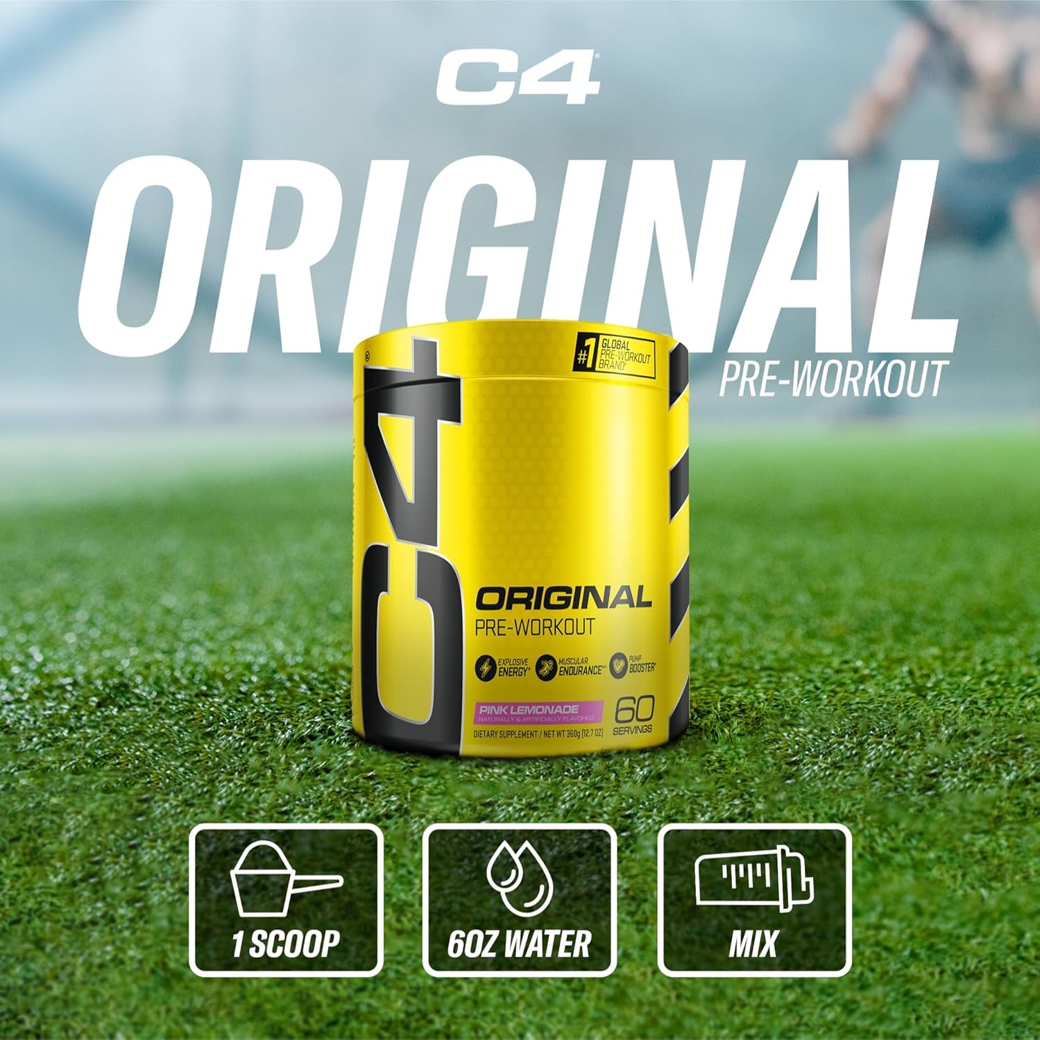 Original Pre Workout Powder Watermelon Sugar Free Preworkout Energy Supplement for Men & Women 150Mg Caffeine + Beta Alanine + Creatine 30 Servings