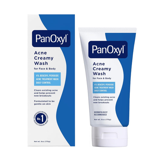Antimicrobial Acne Creamy Wash, 4% Benzoyl Peroxide, 6 Ounce