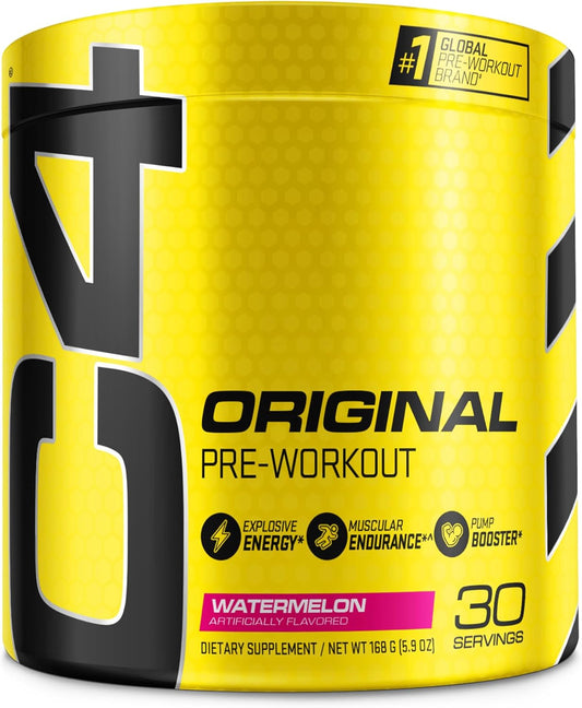 Original Pre Workout Powder Watermelon Sugar Free Preworkout Energy Supplement for Men & Women 150Mg Caffeine + Beta Alanine + Creatine 30 Servings