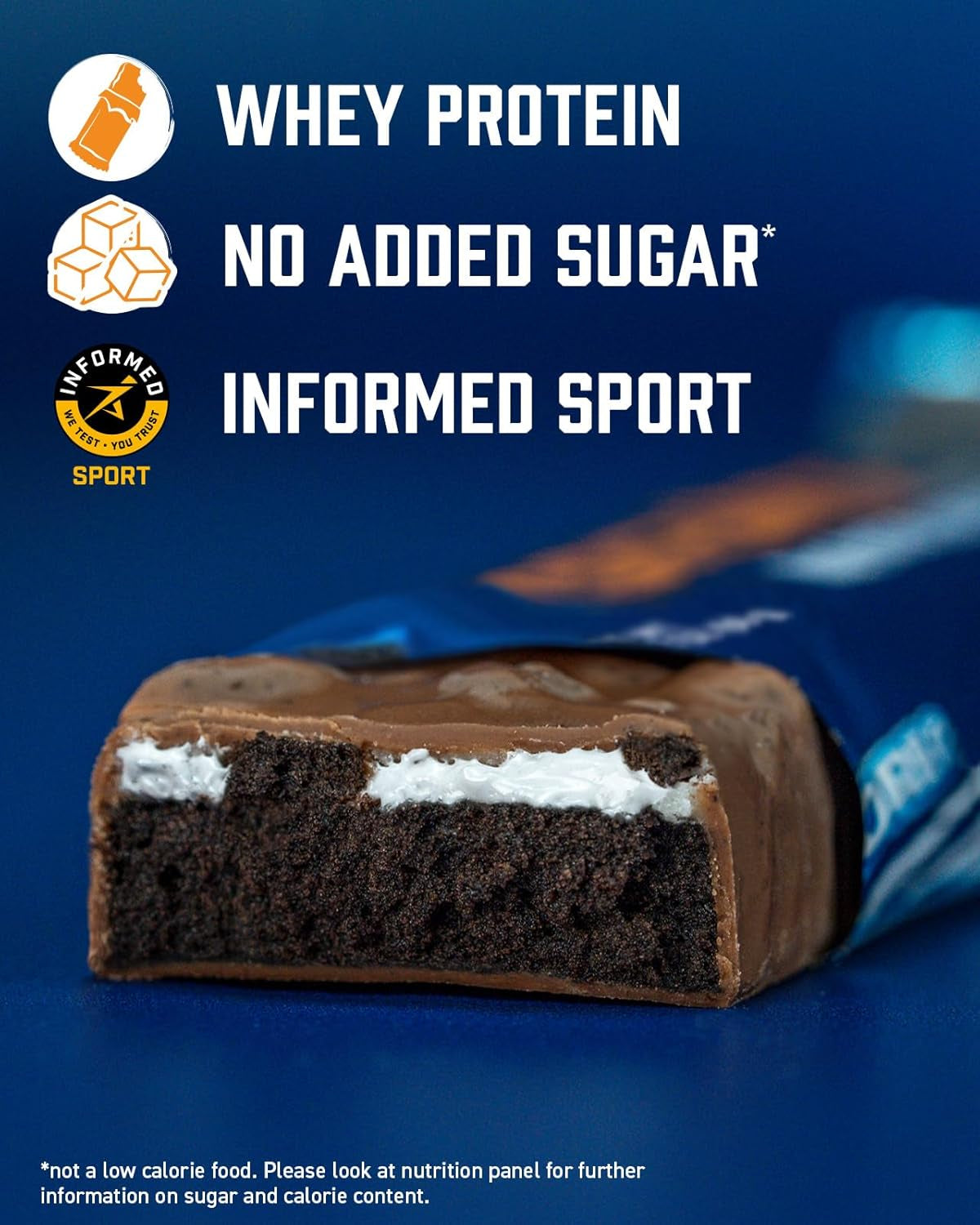 OREO Milk Chocolate High Protein Bar, 20G Protein and 1 G Sugar per Snack Bar, 12 Count, 2.1 Oz Bars