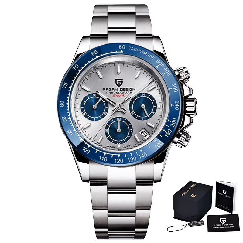 2026 New Men'S Watches Quartz Business Watch Mens Watches Top Brand Luxury Watch Men Chronograph VK63 Reloj Hombre
