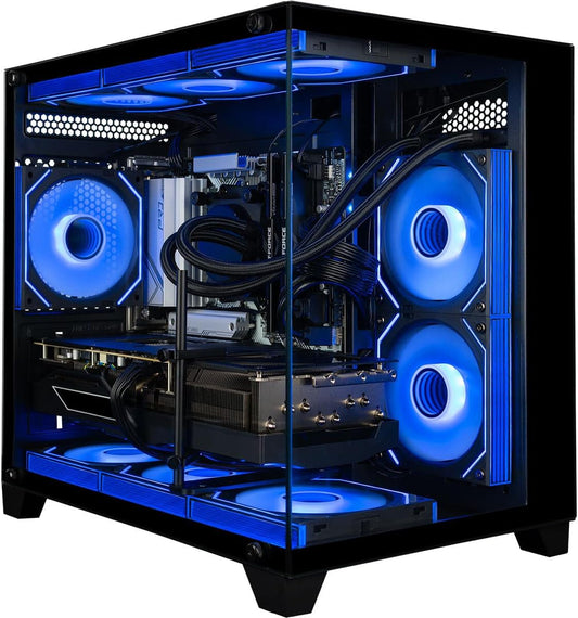 Panorama RTX 5080, 24-Core I9-14900Kf, 64GB DDR5 RAM, 2TB Gen4 Nvme SSD, Liquid Cooled Gaming Desktop PC W/Windows 11 Pro, 3-Year Warranty, RGB Keyboard + Mouse, RJ45, Internal Wi-Fi 6E, 3X DP & HDMI
