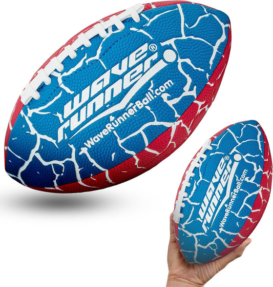 Grip It Waterproof Junior Size Football, 9.25 Size, Durable & Double Laced, Perfect for Beach Accessories, Kids Games, Pool Toys, Outdoor Games, All-Weather Indoor & Outdoor Play
