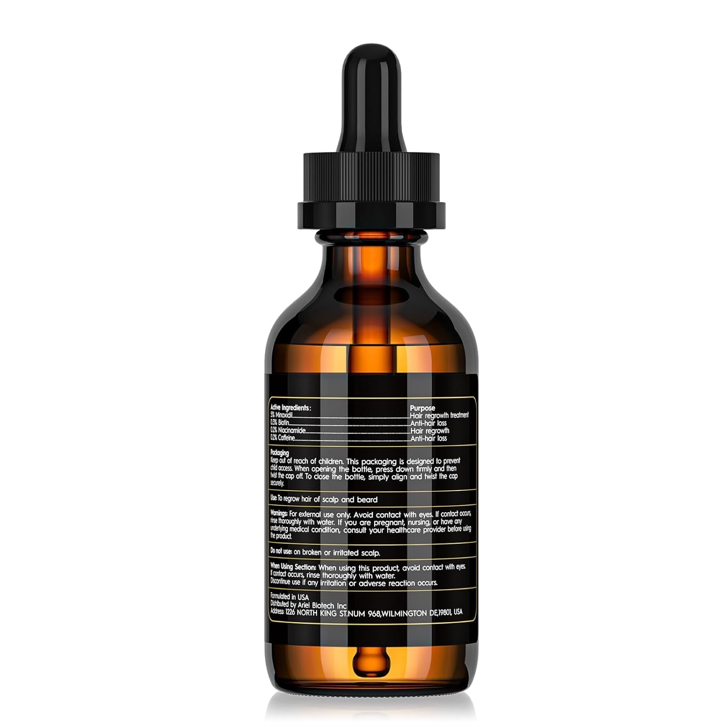 5% Minoxidil Hair Growth Oil for Men and Women – Extra Strength Hair Regrowth Serum, Topical Treatment for Hair Loss, Supports Thicker, Healthier Hair & Beard Growth, 2.11 Fl Oz