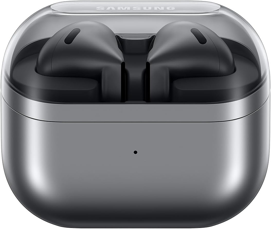 Galaxy Buds3 (2024, ANC) Water Resistant, AI Real-Time Language Interpreter, True Wireless Bluetooth 5.4 Earbuds, Hi-Fi Sound, Noise Cancelling, Touch Control, International Model (Silver)