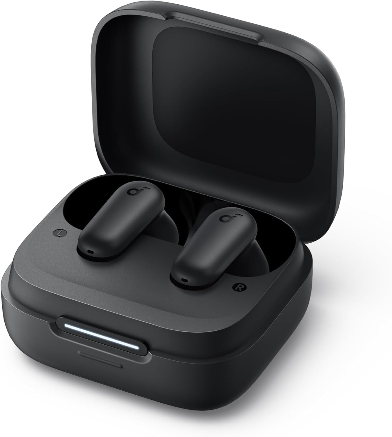 P30I by Anker Noise Cancelling Earbuds, Strong and Smart Noise Cancelling, Powerful Bass, 45H Playtime, 2-In-1 Case and Phone Stand, IP54, Wireless Earbuds, Bluetooth 5.4 (Black)