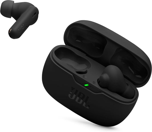 Vibe Beam 2 - True Wireless Noise Cancelling Earbuds with  Pure Bass Sound & Smart Ambient Technology, 4Mics for Crisp, Clear Calls, up to 40Hrs of Playback, IP54 Dust & Water Resistant (Black)