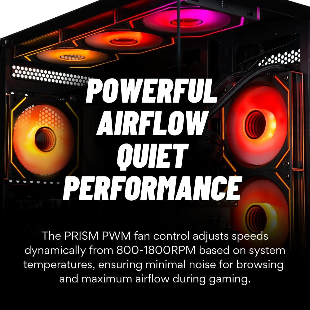 Panorama RTX 5080, 24-Core I9-14900Kf, 64GB DDR5 RAM, 2TB Gen4 Nvme SSD, Liquid Cooled Gaming Desktop PC W/Windows 11 Pro, 3-Year Warranty, RGB Keyboard + Mouse, RJ45, Internal Wi-Fi 6E, 3X DP & HDMI