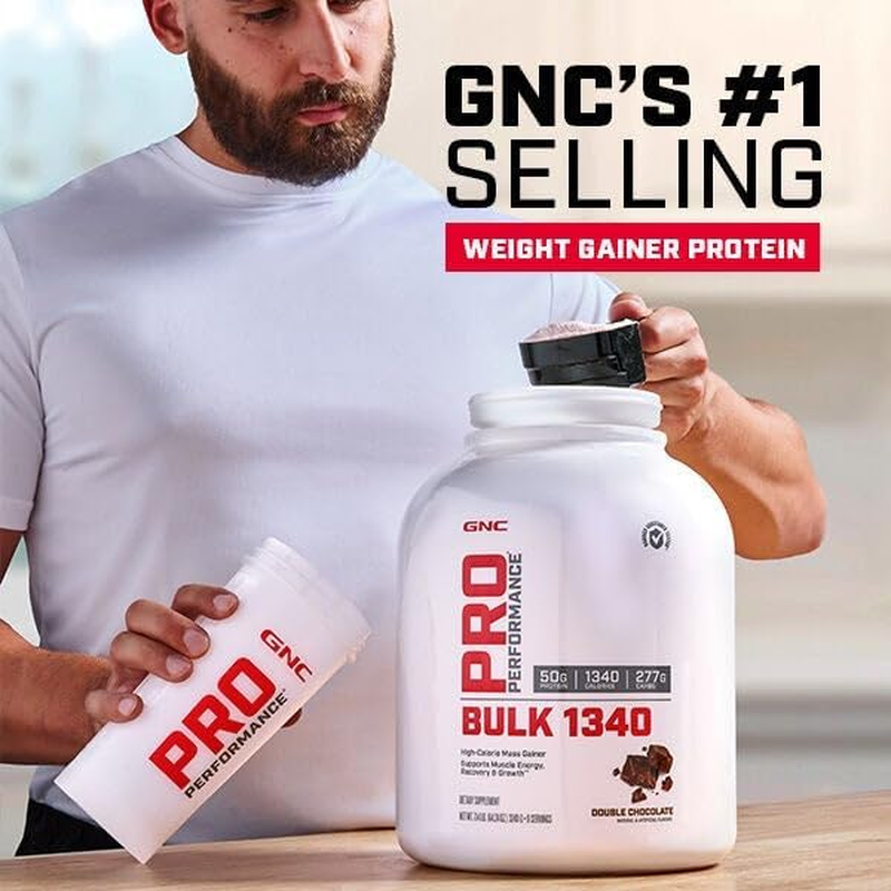 Pro Performance Bulk 1340 Mass Gainer Protein Powder, 50G, Gluten Free, Whey, Creatine, BCAA, 3Rd Party Tested, Muscle Recovery & Growth, Micronutrients, Vanilla Ice Cream, 9 Servings