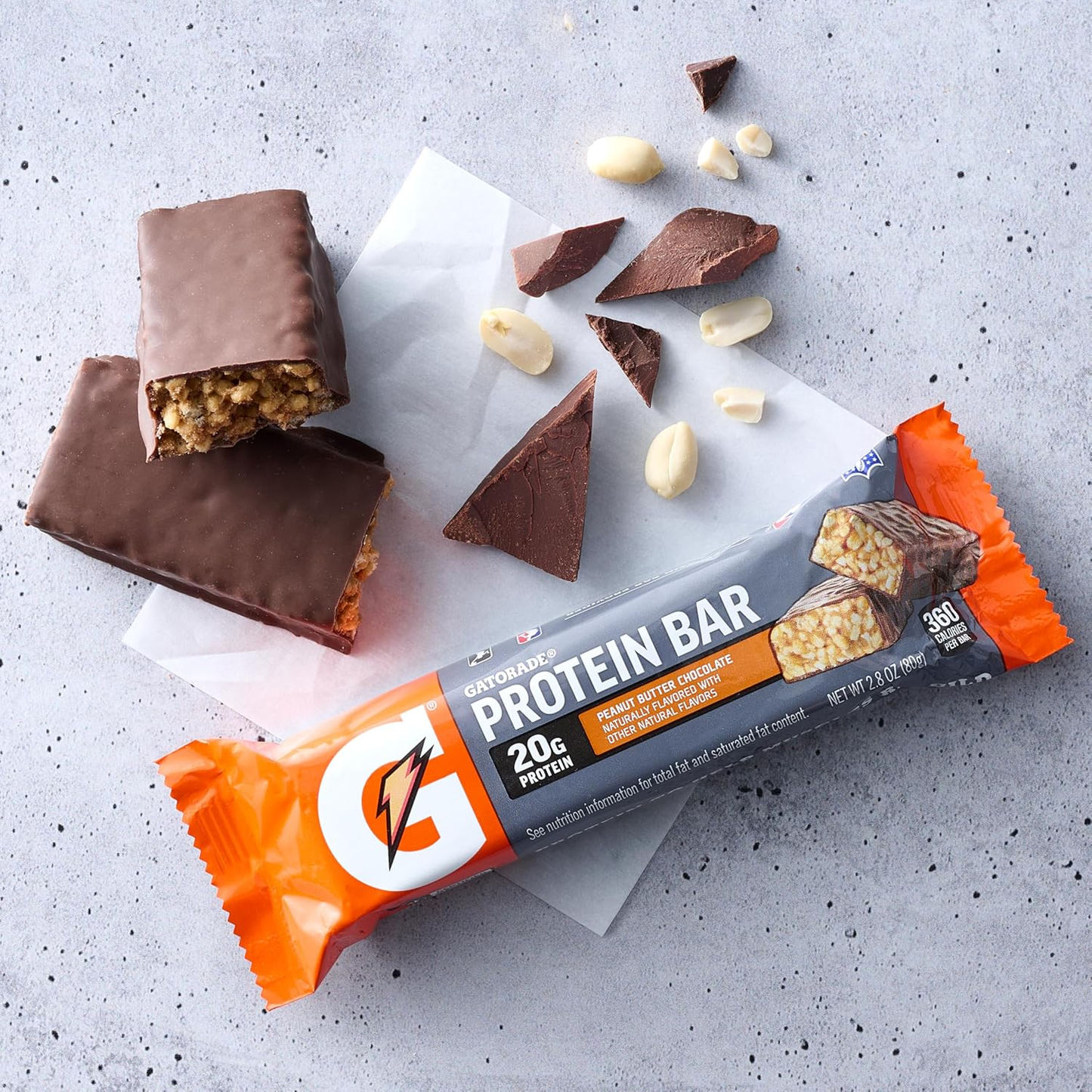 Whey Protein Recover Bars, Peanut Butter Chocolate, 2.8 Ounce Bars (Pack of 12)