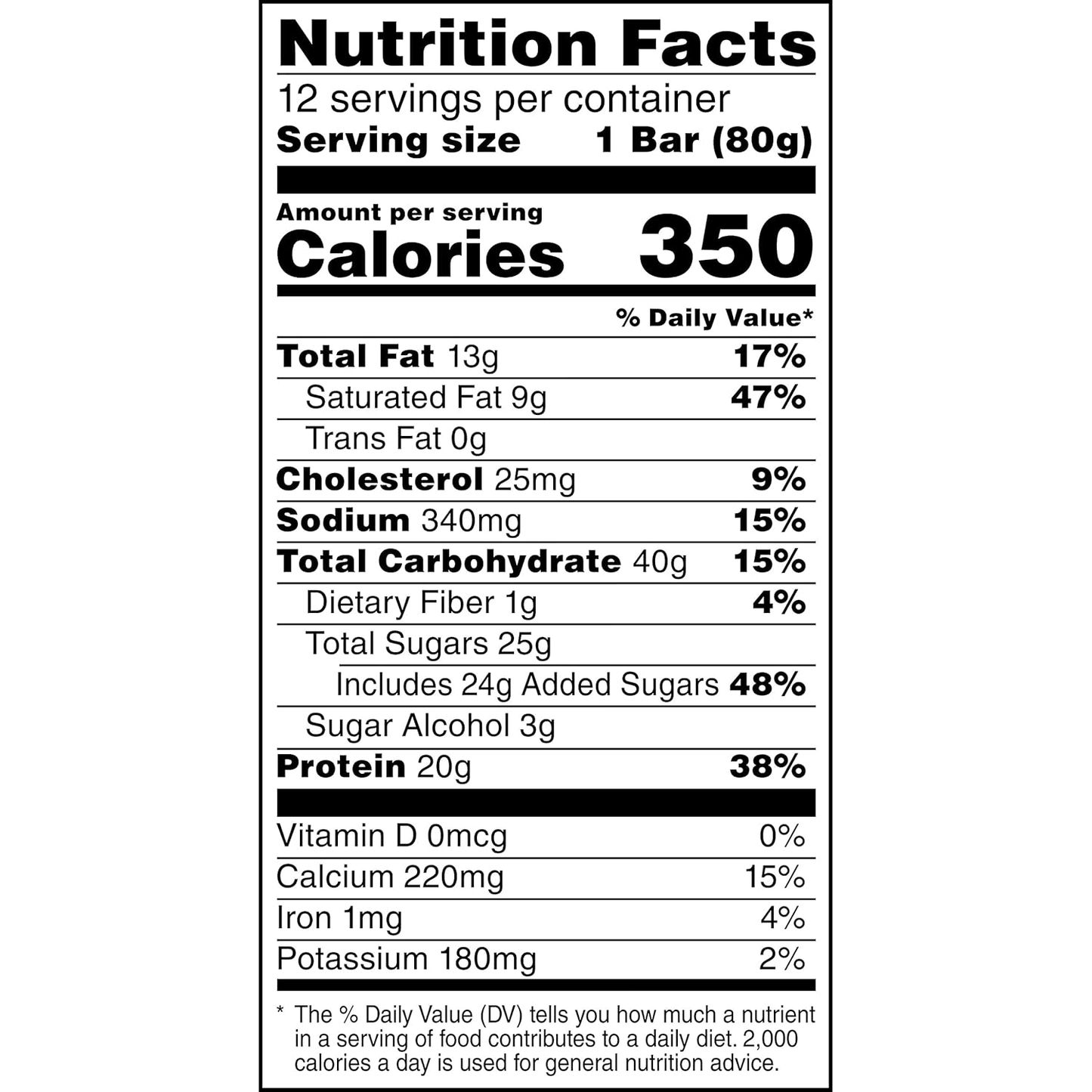 Whey Protein Recover Bars, Peanut Butter Chocolate, 2.8 Ounce Bars (Pack of 12)