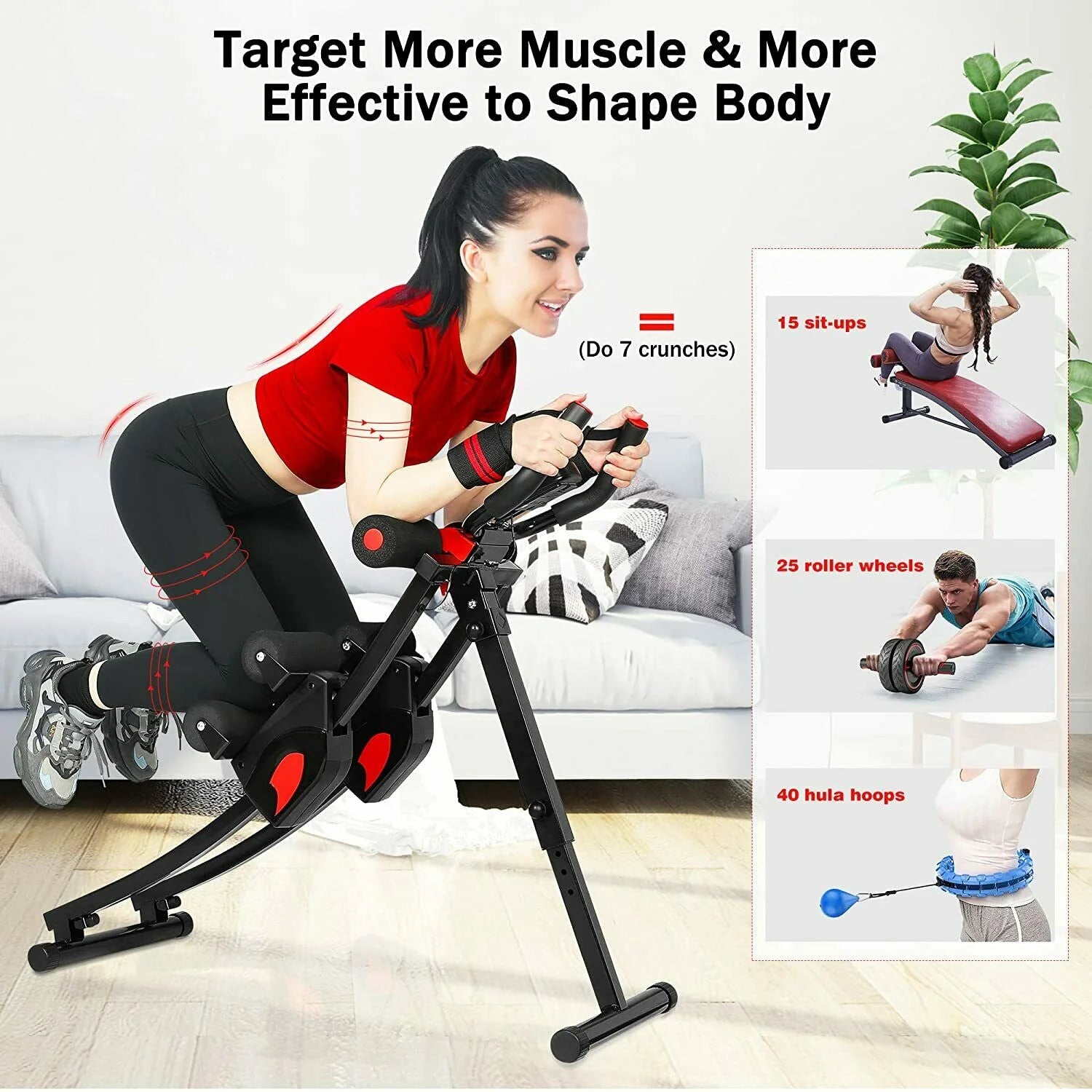 Máquina Ab Equipo De Entrenamiento Ab Equipo De Entrenamiento Entrenadores Abdominales Para Gimnasio En Casa Entrenador Abdominal Equipo De Ejercicio Para Mujeres