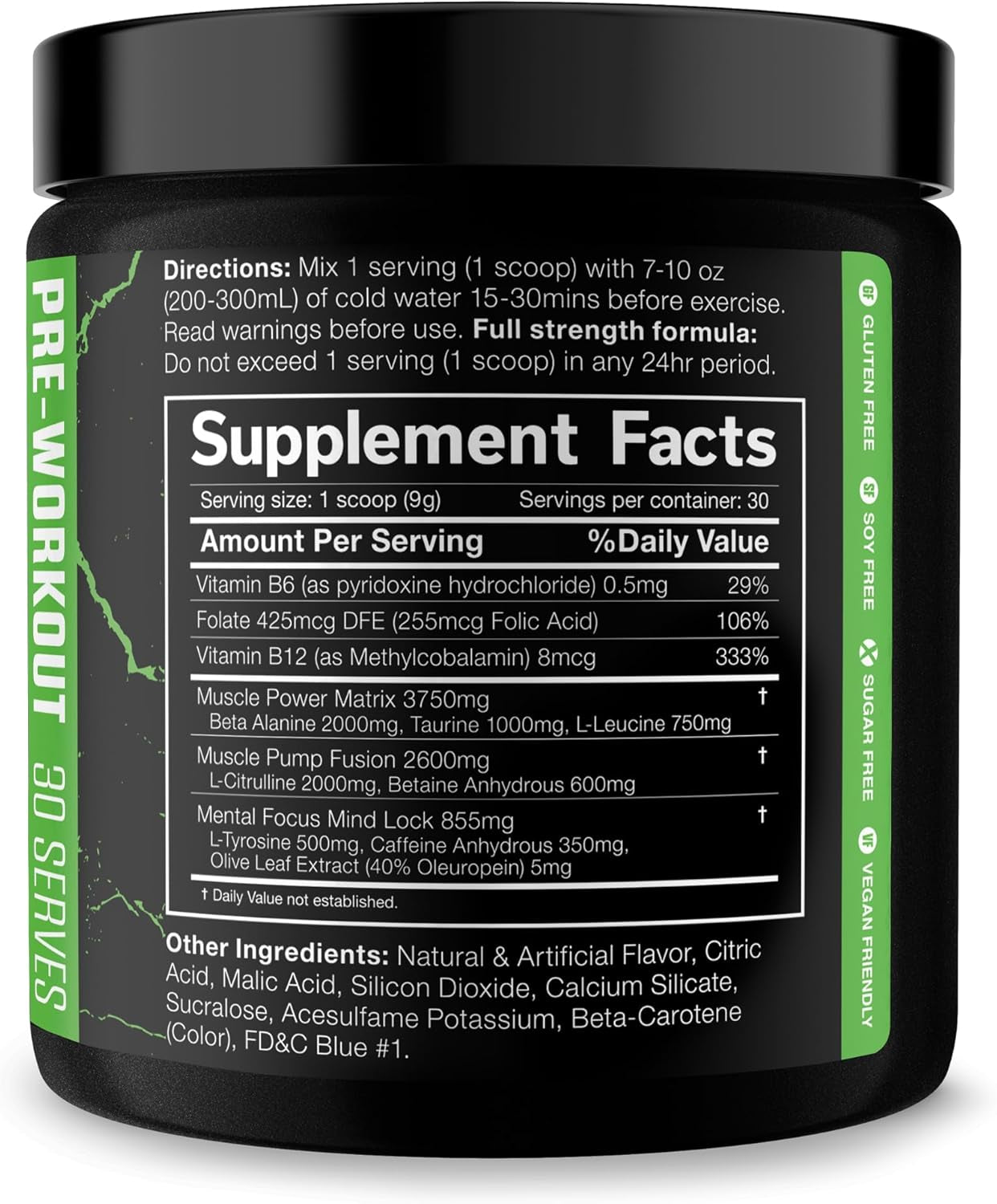 the Shadow! High Stim Preworkout | 350Mg of Caffeine | Fruit Punch 30 Servings | Electric Energy, Mental Focus & Superhuman Strength for Men & Women
