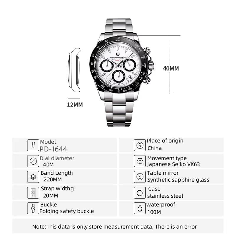 2026 New Men'S Watches Quartz Business Watch Mens Watches Top Brand Luxury Watch Men Chronograph VK63 Reloj Hombre