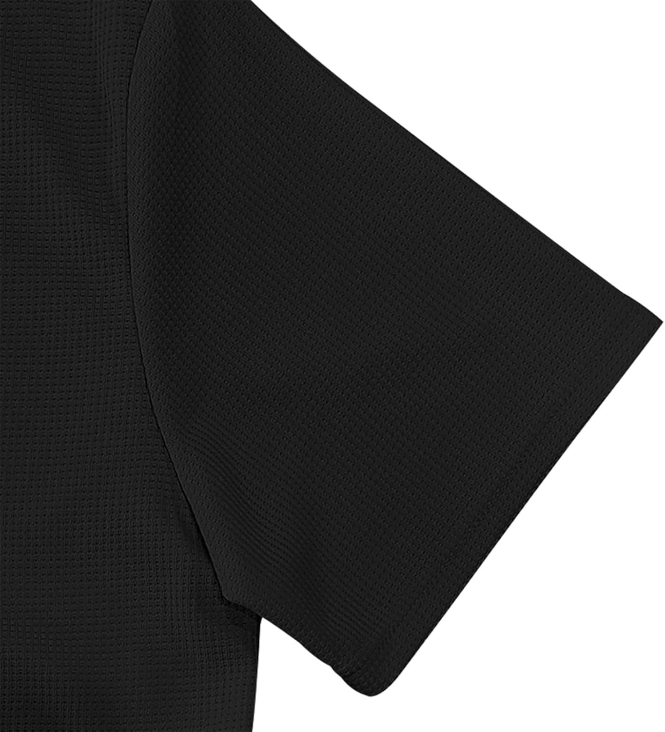 Waffle Knit Polo Shirts for Men Lapel Collared Short Sleeve Baggy Lounge T-Shirts Summer Loose Fit Pullover Blouses