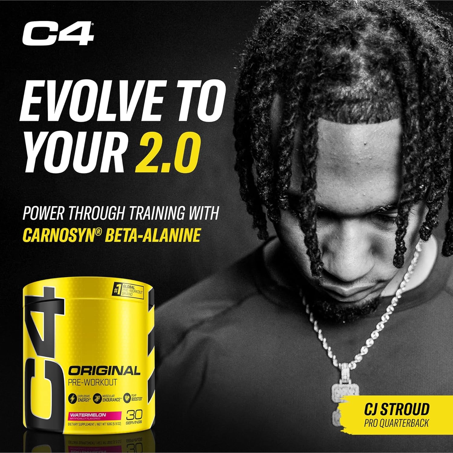 Original Pre Workout Powder Watermelon Sugar Free Preworkout Energy Supplement for Men & Women 150Mg Caffeine + Beta Alanine + Creatine 30 Servings