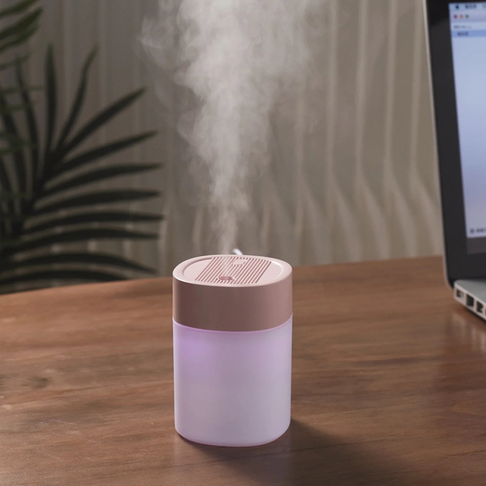 Humidificador Portátil Mini Usb Con Luz, Humidificador De Niebla Fría Silencioso De 200 Ml Para Dormitorio Y Oficina, Plantas, Fácil De Limpiar, Suministros Para El Hogar